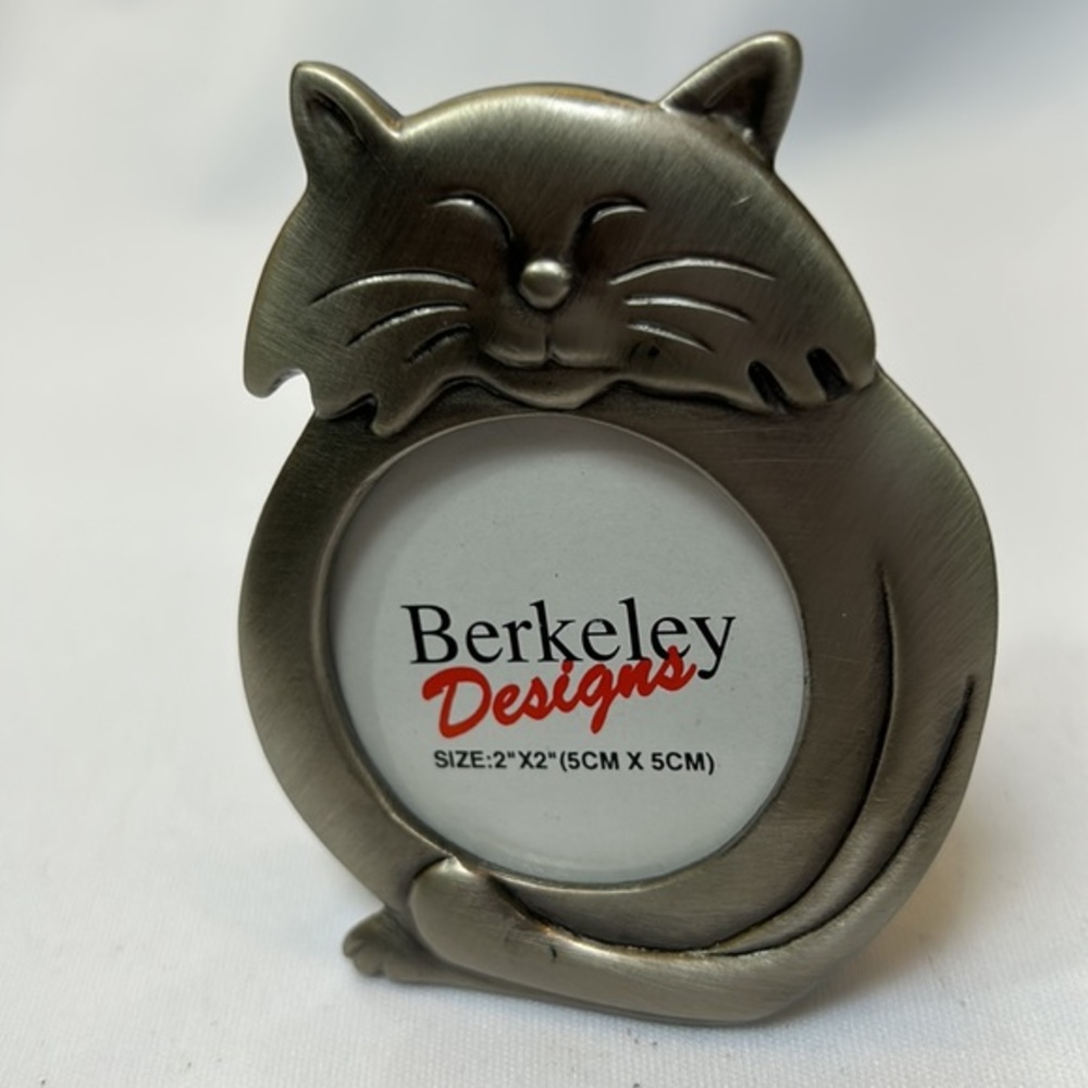Berkeley Designs Cat Photo Frame-NIB - Picture 2 of 8